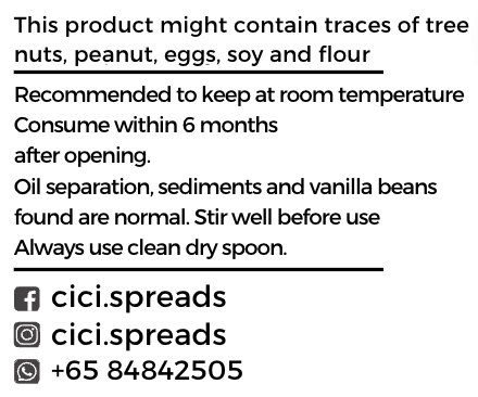 Creamy Pistachio Overdose Spread – No Palm Oil, Made with Real Nuts | Clean label | Made in SG (contains >38% nuts)