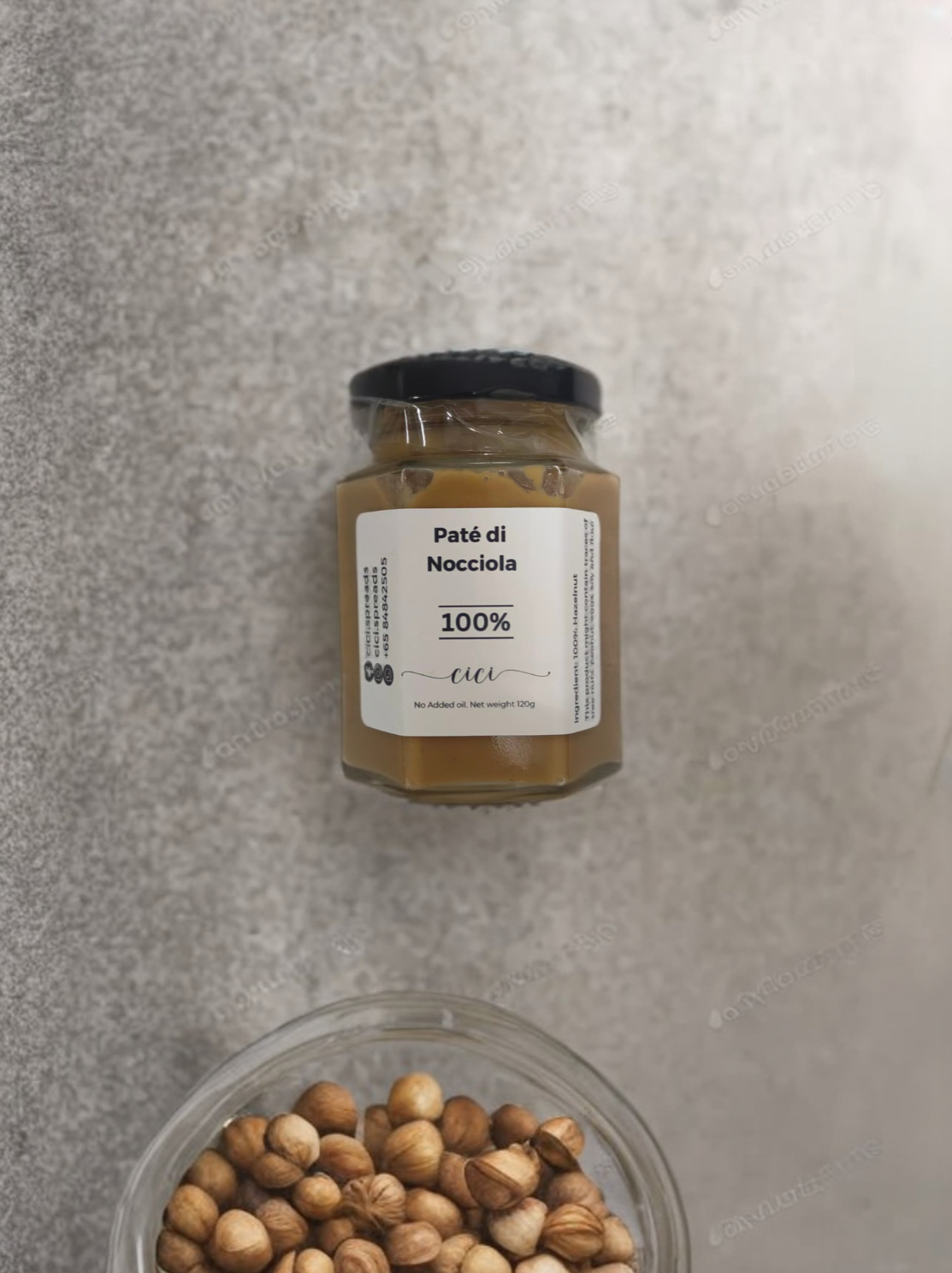 100% Hazelnut Nut Butter 100g (No salt added)