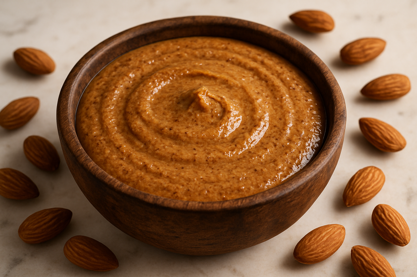 make it darker with a bit more specks of almond skin