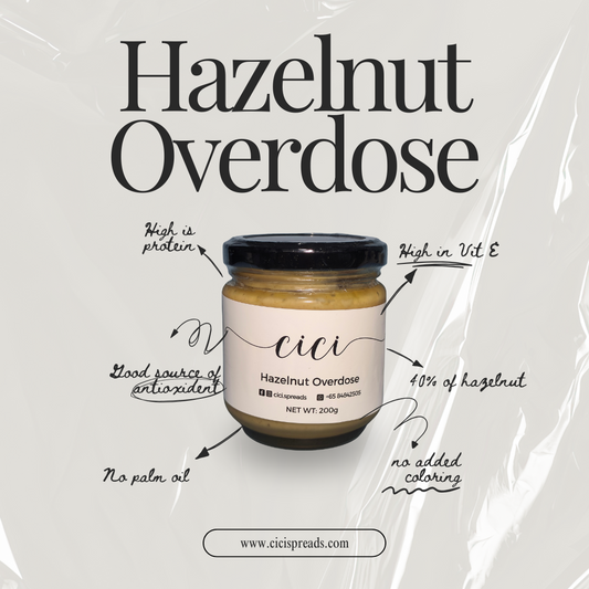[Made in SG 🇸🇬] Hazelnut Spread 100g | 200g (Hazelnut Overdose)