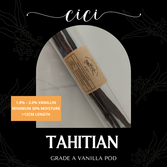 [Made in SG] Tahitian Whole Vanilla Bean Pods 10g — Premium Grade