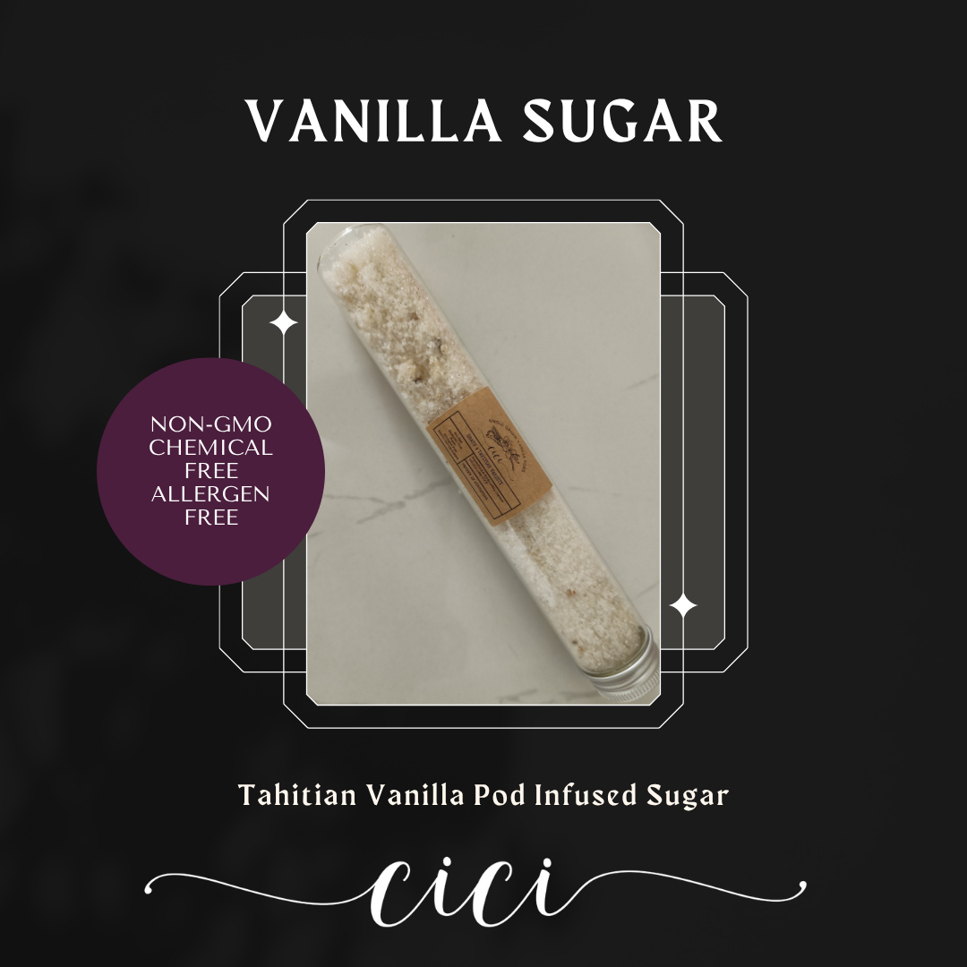 [Made in SG] Vanilla Sugar 60g — Real Vanilla Bean Infused