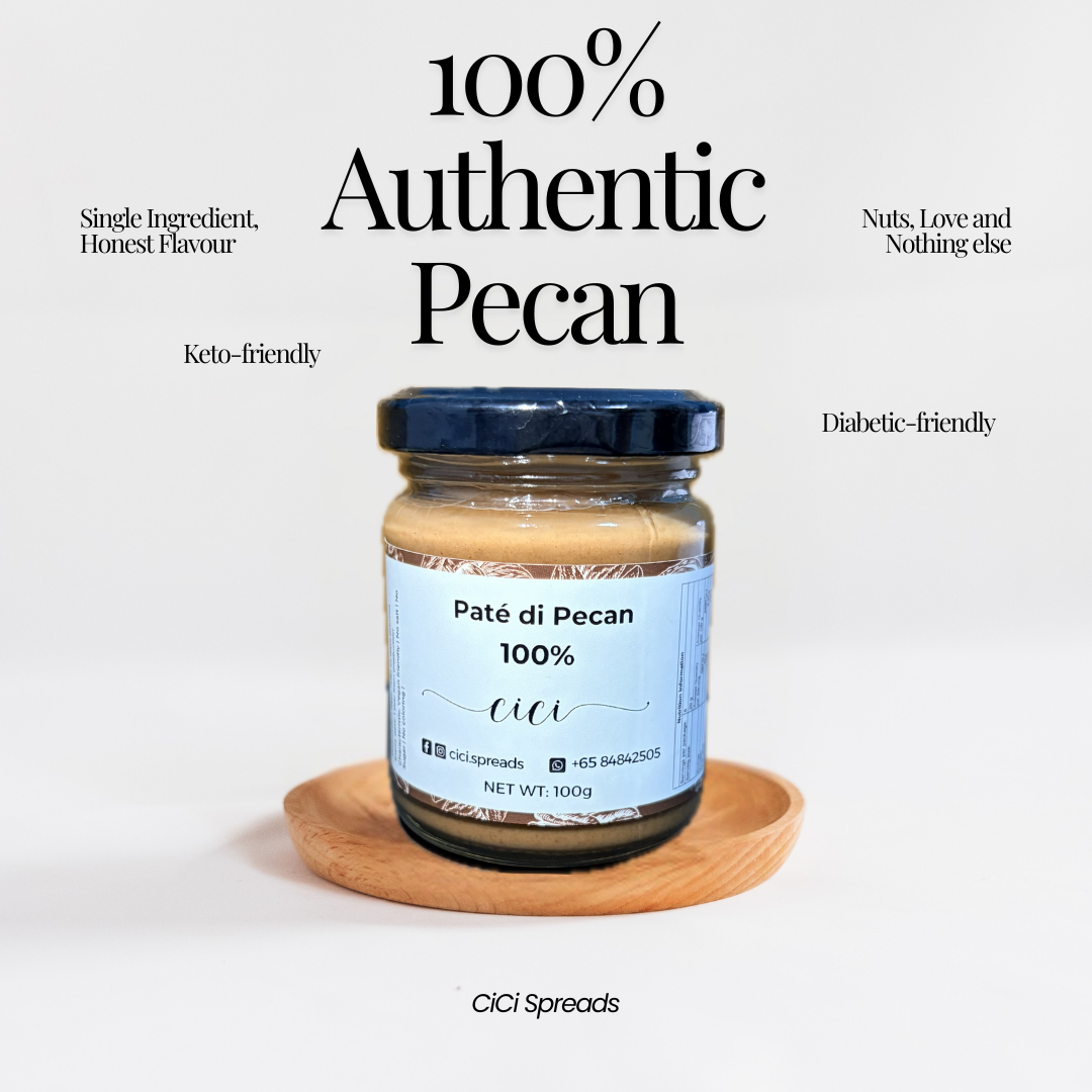 100% Pure Pecan Nut Butter 100g (No salt added)