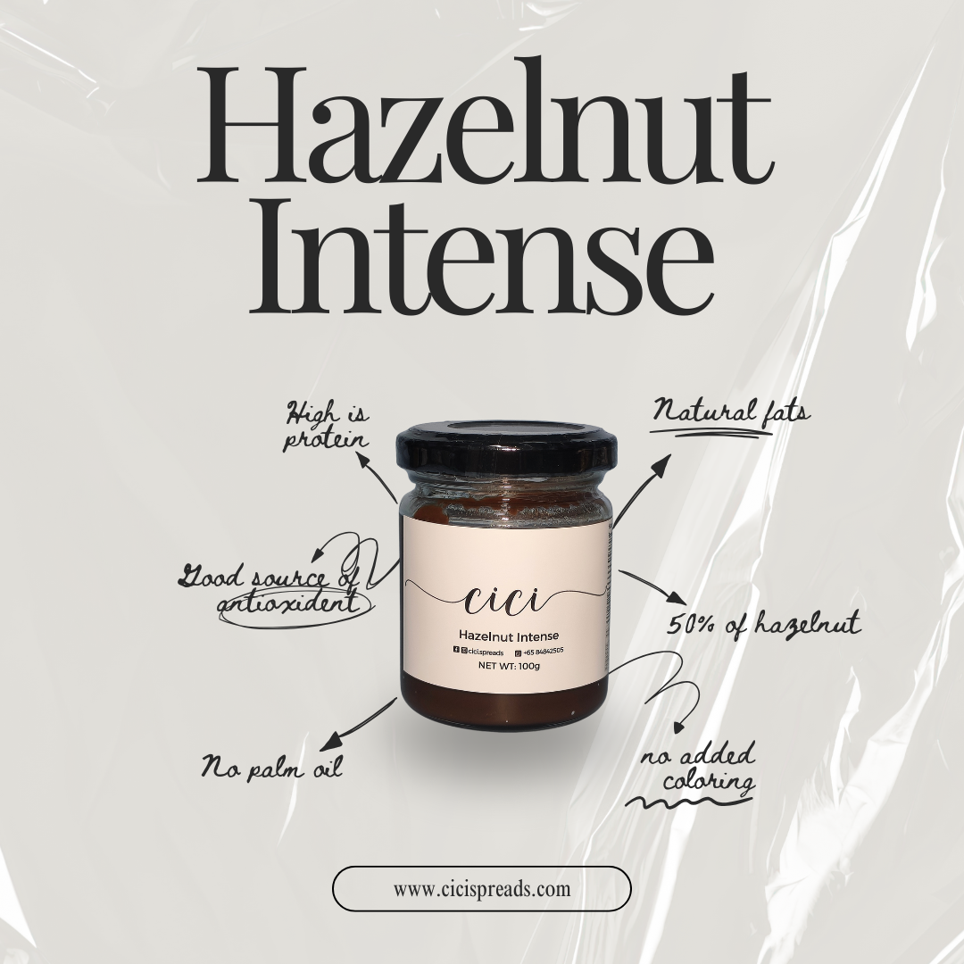 [Made in SG 🇸🇬]  Hazelnut Spread 100g 200g (Hazelnut Intense)