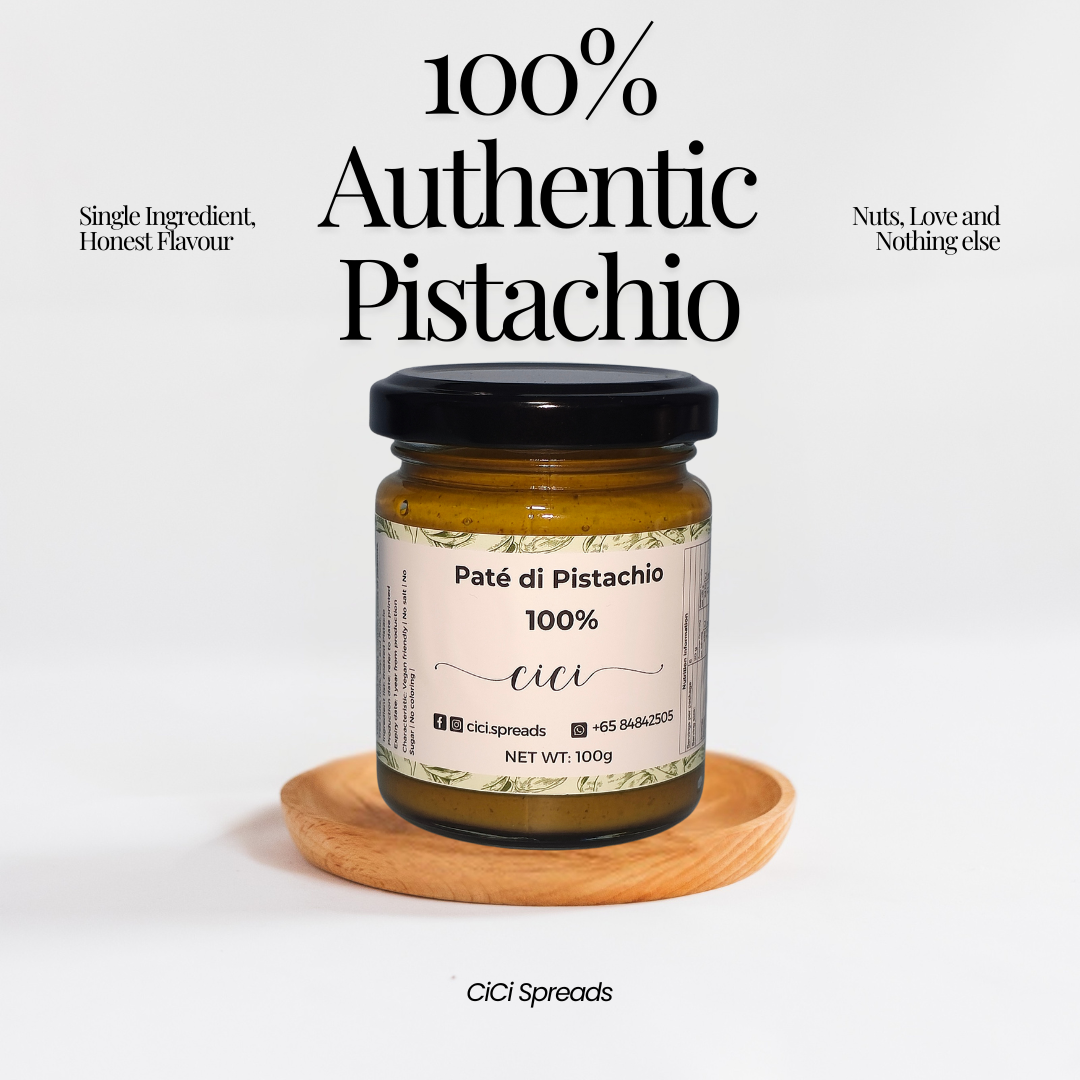 [Made in SG 🇸🇬] 100% Pure Pistachio Nut paste (120g, 200g) No added oil, salt, sugar, additives, coloring