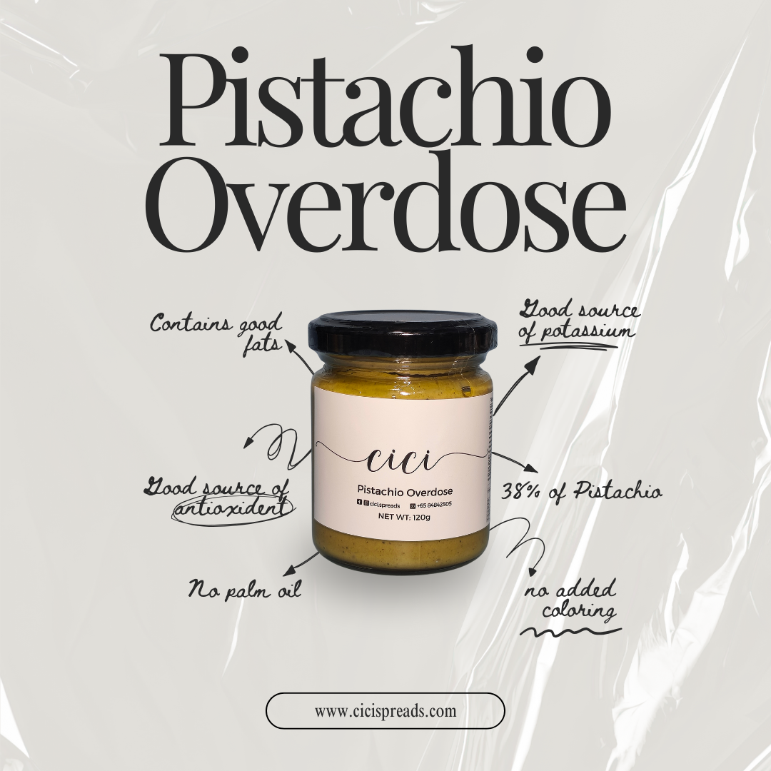 [Made in SG 🇸🇬] Pistachio Cream Spread (Pistachio Overdose) 100g | 200g contains 38% pistachio