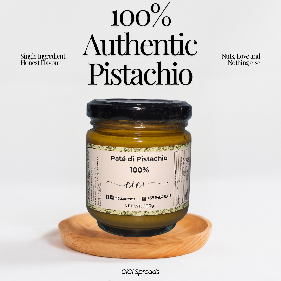[Made in SG 🇸🇬] 100% Pure Pistachio Nut paste (120g, 200g) No added oil, salt, sugar, additives, coloring