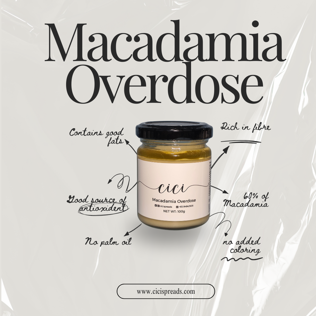 [Made in SG 🇸🇬] Macadamia Cream Spread 200g (Macadamia Overdose) at least 60% macadamia